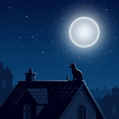Moonlight Cat